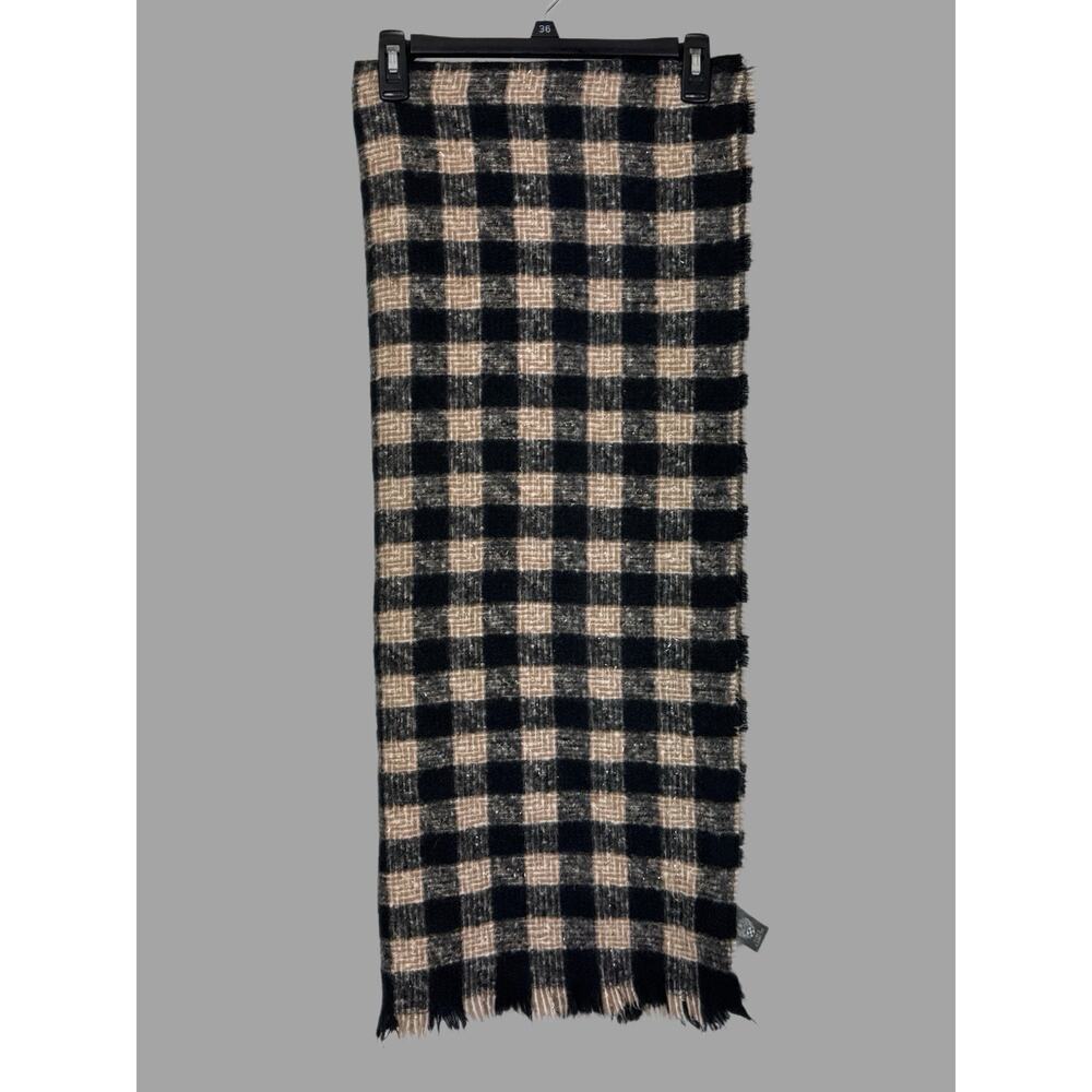 Vince Camuto Houndstooth Scarf 28” Width 70” Length (70”x 28”)